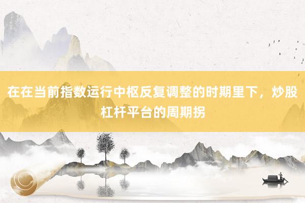 在在当前指数运行中枢反复调整的时期里下，炒股杠杆平台的周期拐